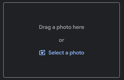 Product image upload section in GBP add product screen