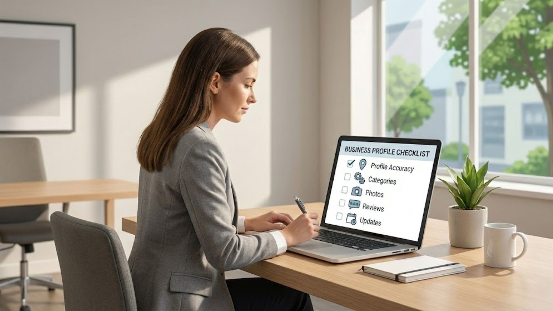 Google Business optimization checklist showing key profile fixes to improve visibility and customer calls